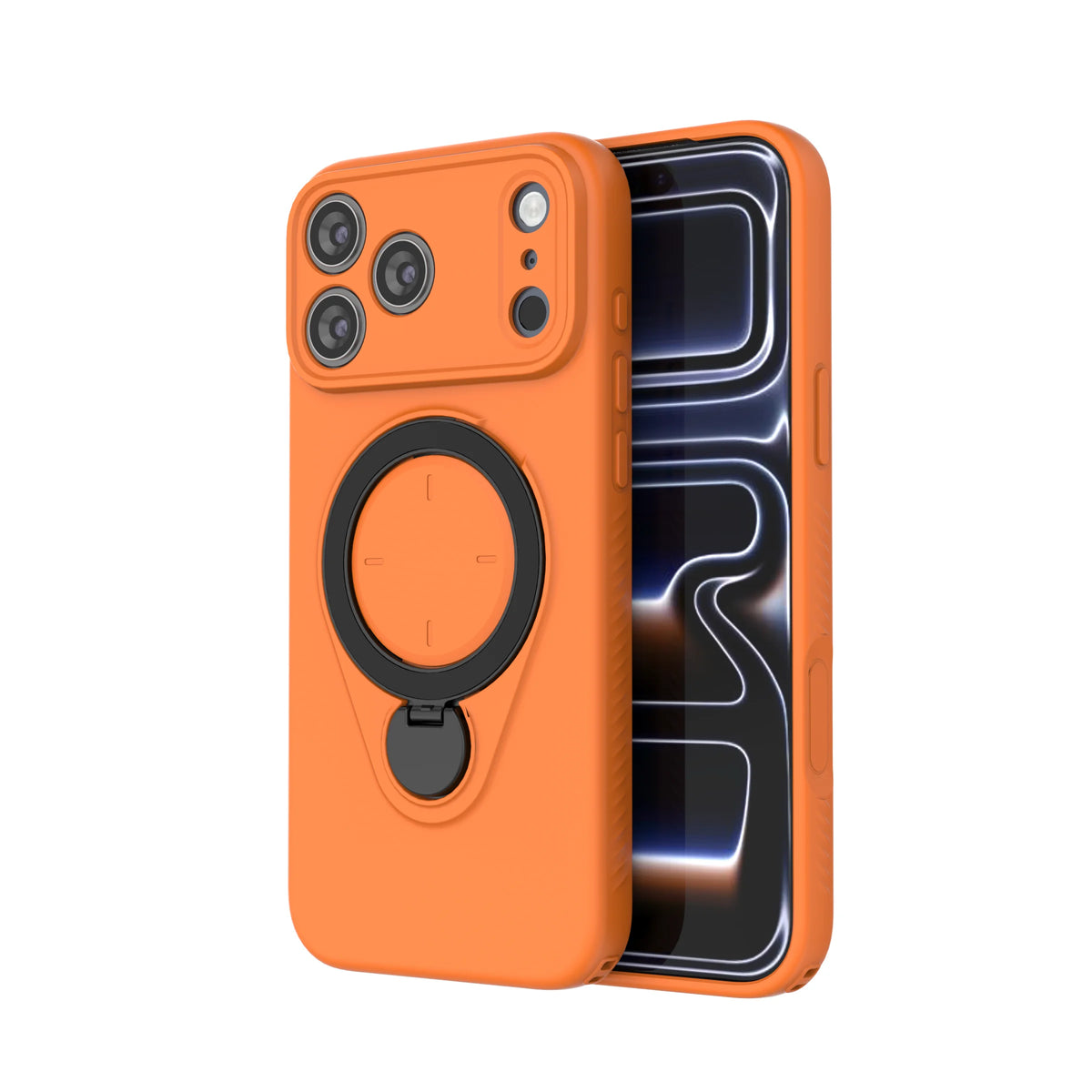 360° Rotating Magnetic Stand For Magsafe Phone Case For iPhone 17 16 18 Pro Max 17 18 Pro Armor Shockproof Soft Protective Cover