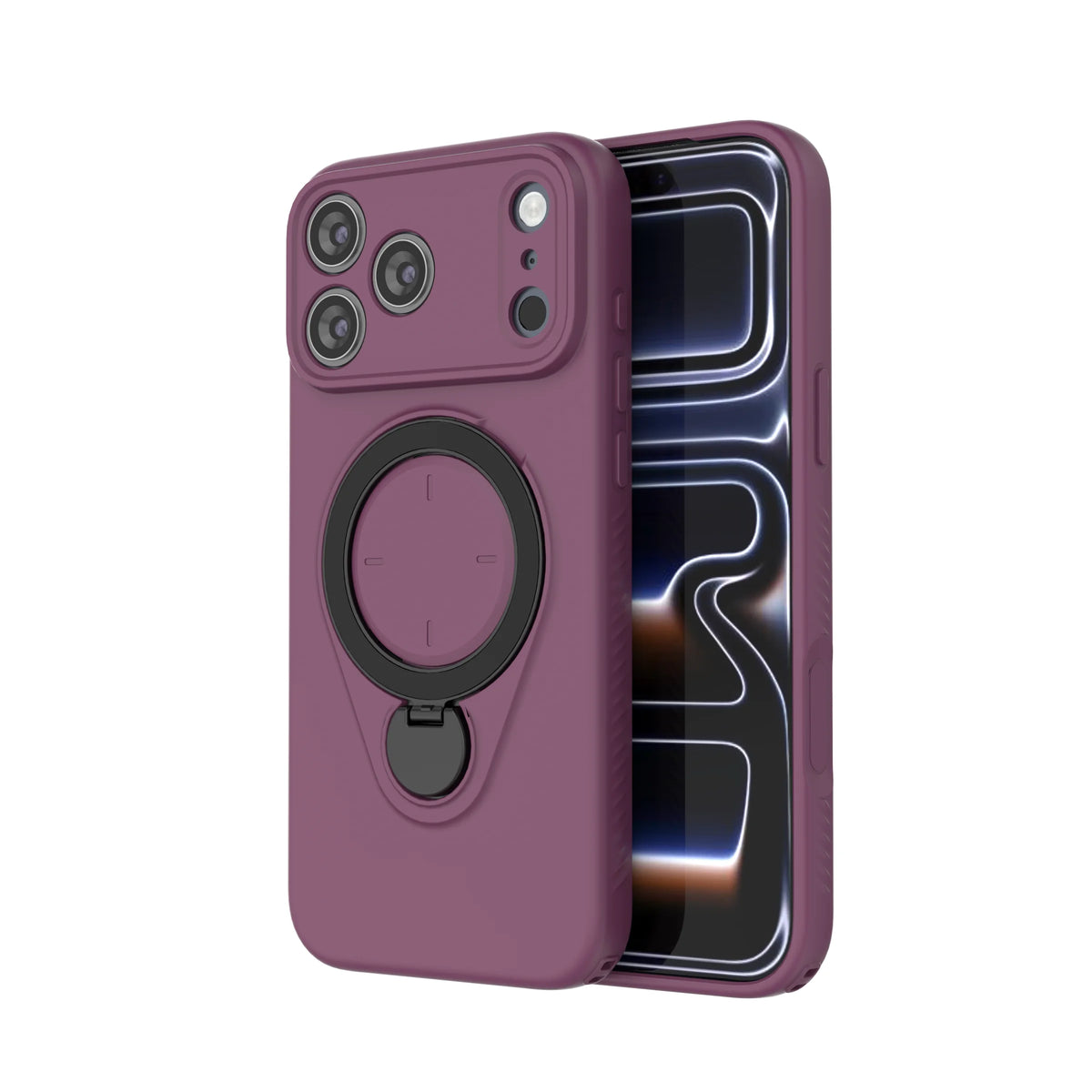 360° Rotating Magnetic Stand For Magsafe Phone Case For iPhone 17 16 18 Pro Max 17 18 Pro Armor Shockproof Soft Protective Cover