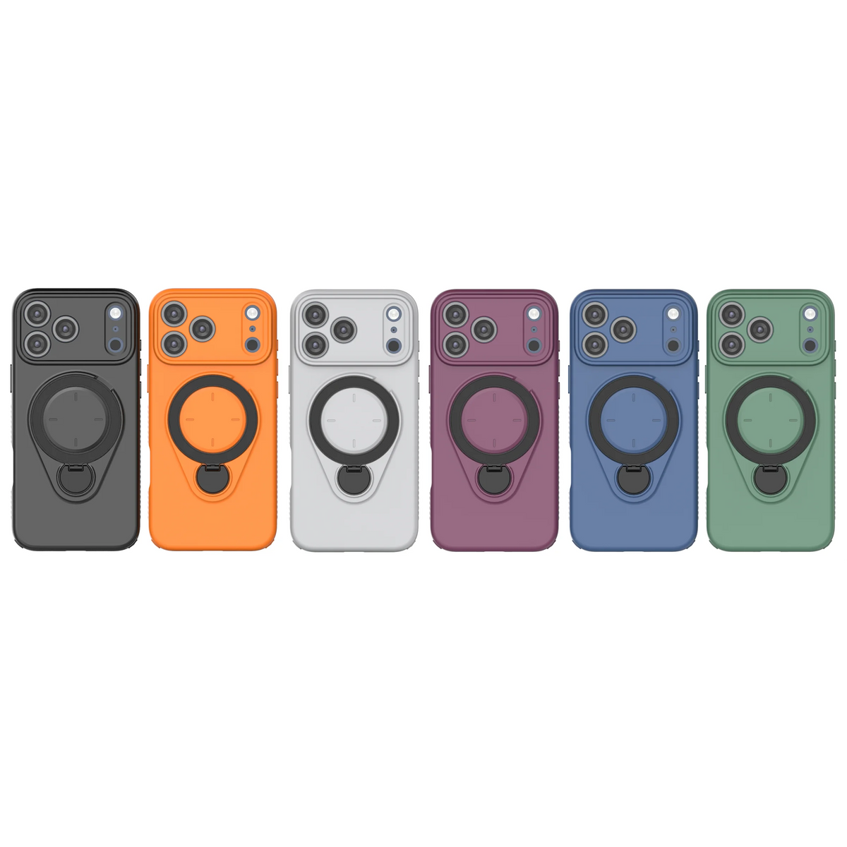 360° Rotating Magnetic Stand For Magsafe Phone Case For iPhone 17 16 18 Pro Max 17 18 Pro Armor Shockproof Soft Protective Cover