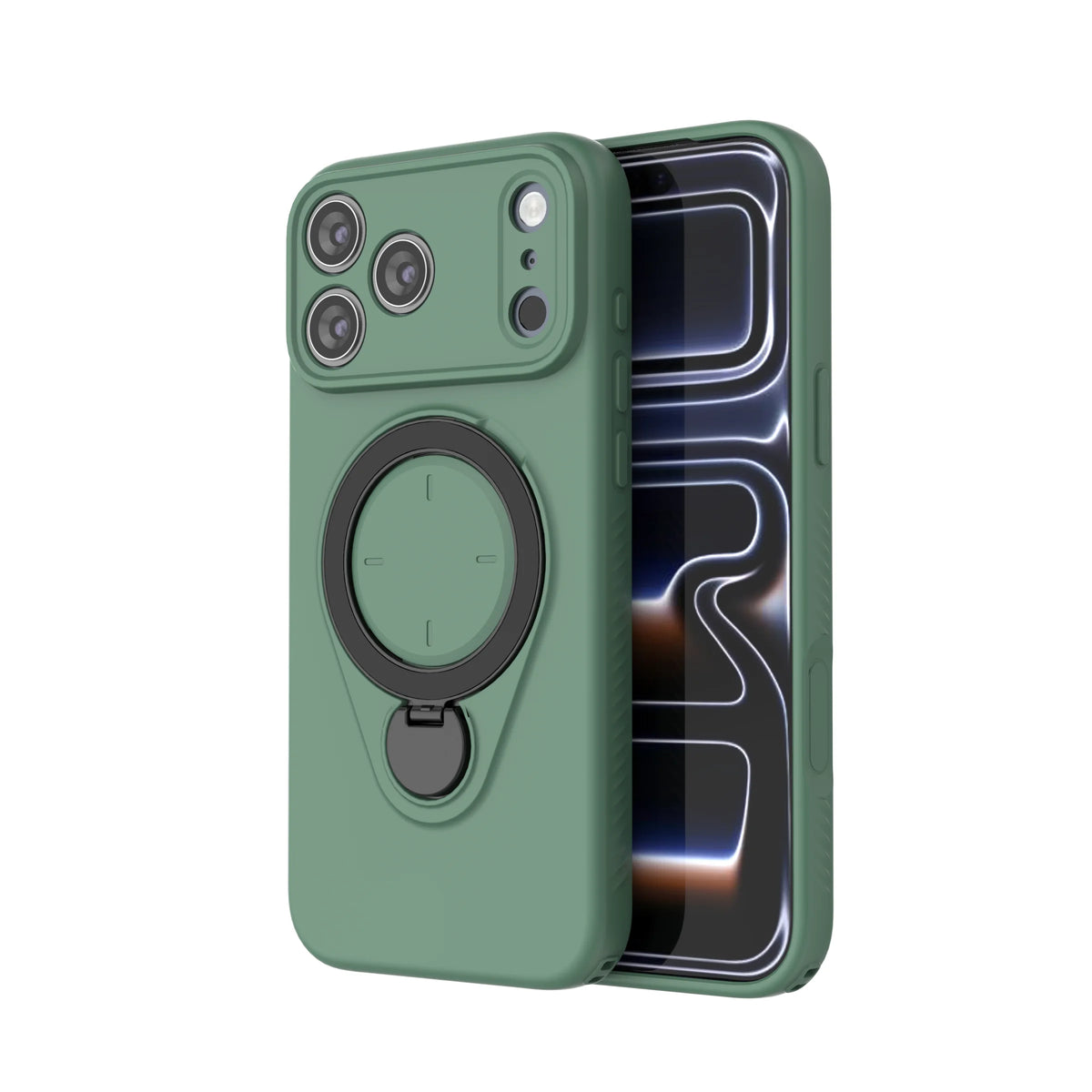 360° Rotating Magnetic Stand For Magsafe Phone Case For iPhone 17 16 18 Pro Max 17 18 Pro Armor Shockproof Soft Protective Cover
