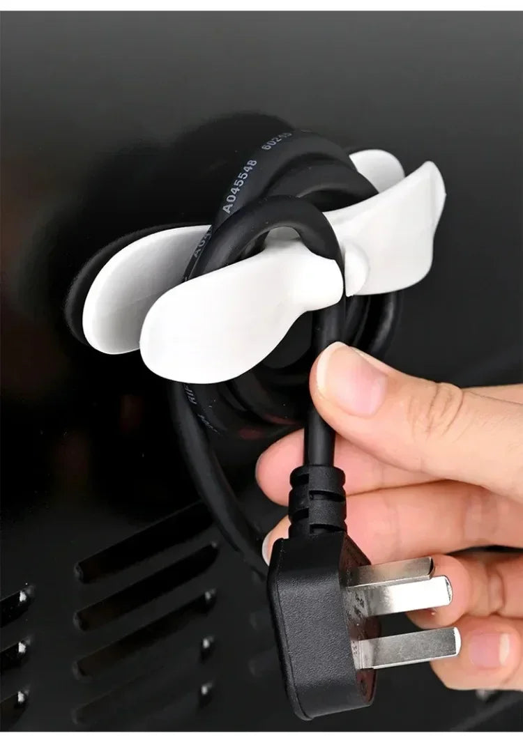 No-Trace Power Cord Winder, Cable Organizer, Household Wire Management Fixer for Kitchen Storage Tool