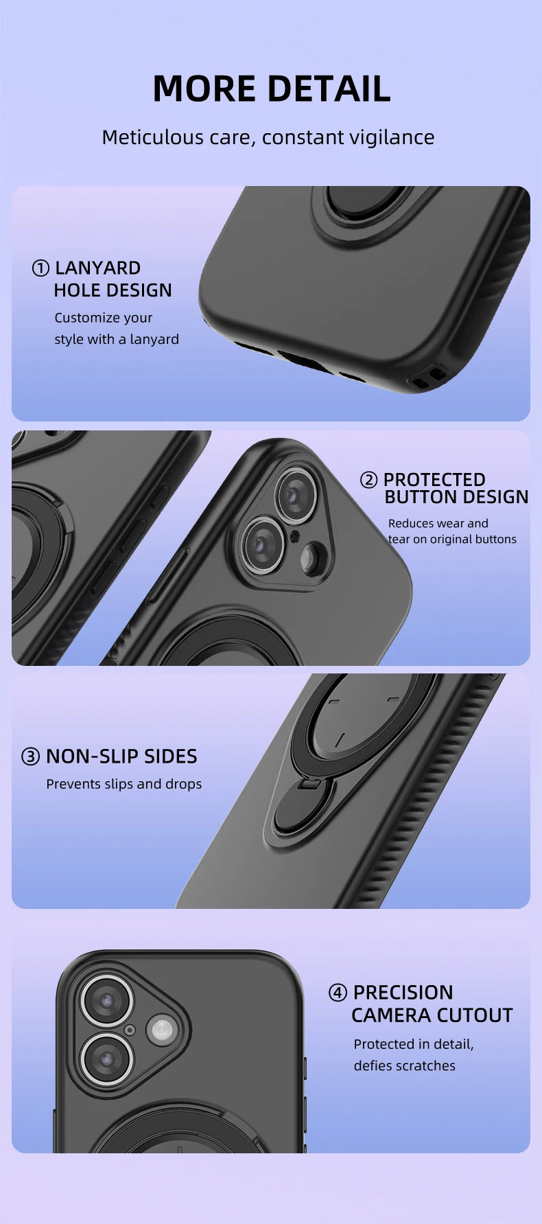360° Rotating Magnetic Stand For Magsafe Phone Case For iPhone 17 16 18 Pro Max 17 18 Pro Armor Shockproof Soft Protective Cover