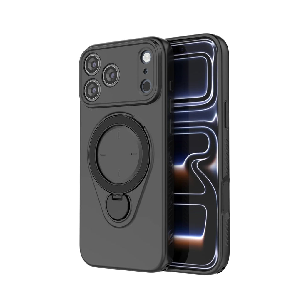 360° Rotating Magnetic Stand For Magsafe Phone Case For iPhone 17 16 18 Pro Max 17 18 Pro Armor Shockproof Soft Protective Cover