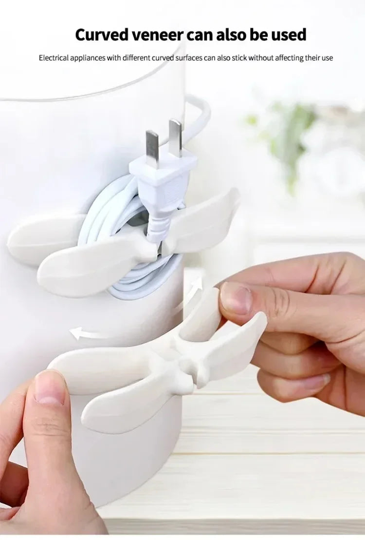 No-Trace Power Cord Winder, Cable Organizer, Household Wire Management Fixer for Kitchen Storage Tool