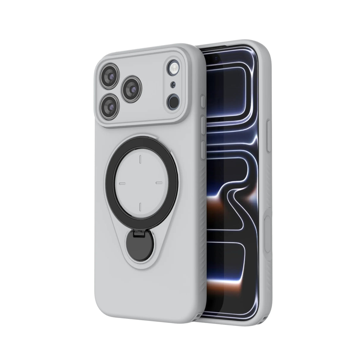 360° Rotating Magnetic Stand For Magsafe Phone Case For iPhone 17 16 18 Pro Max 17 18 Pro Armor Shockproof Soft Protective Cover