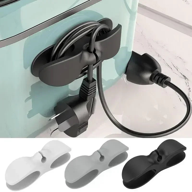 No-Trace Power Cord Winder, Cable Organizer, Household Wire Management Fixer for Kitchen Storage Tool