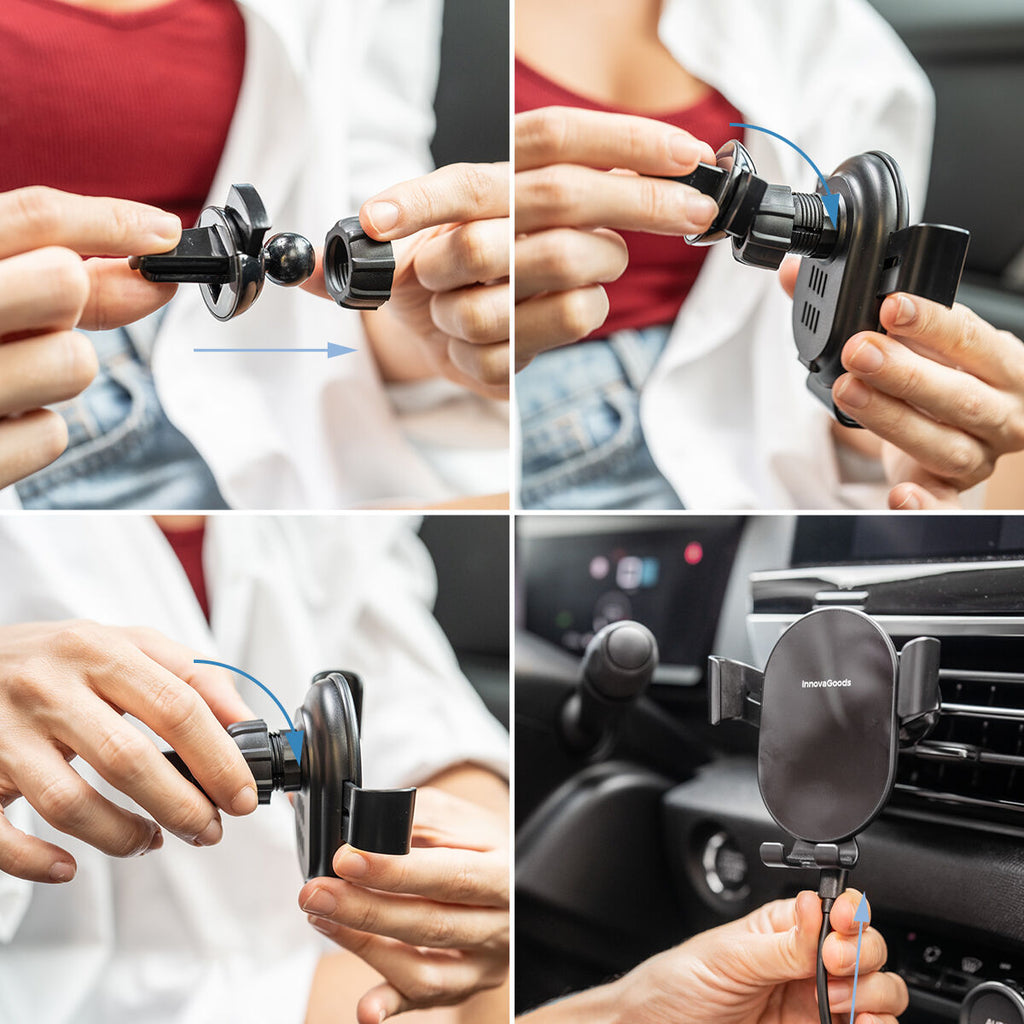 Suporte de Carregamento Rápido sem Fio para Carros Chakar InnovaGoods